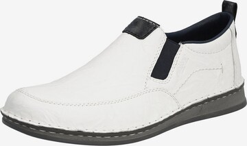 Slip on Rieker en blanc : devant