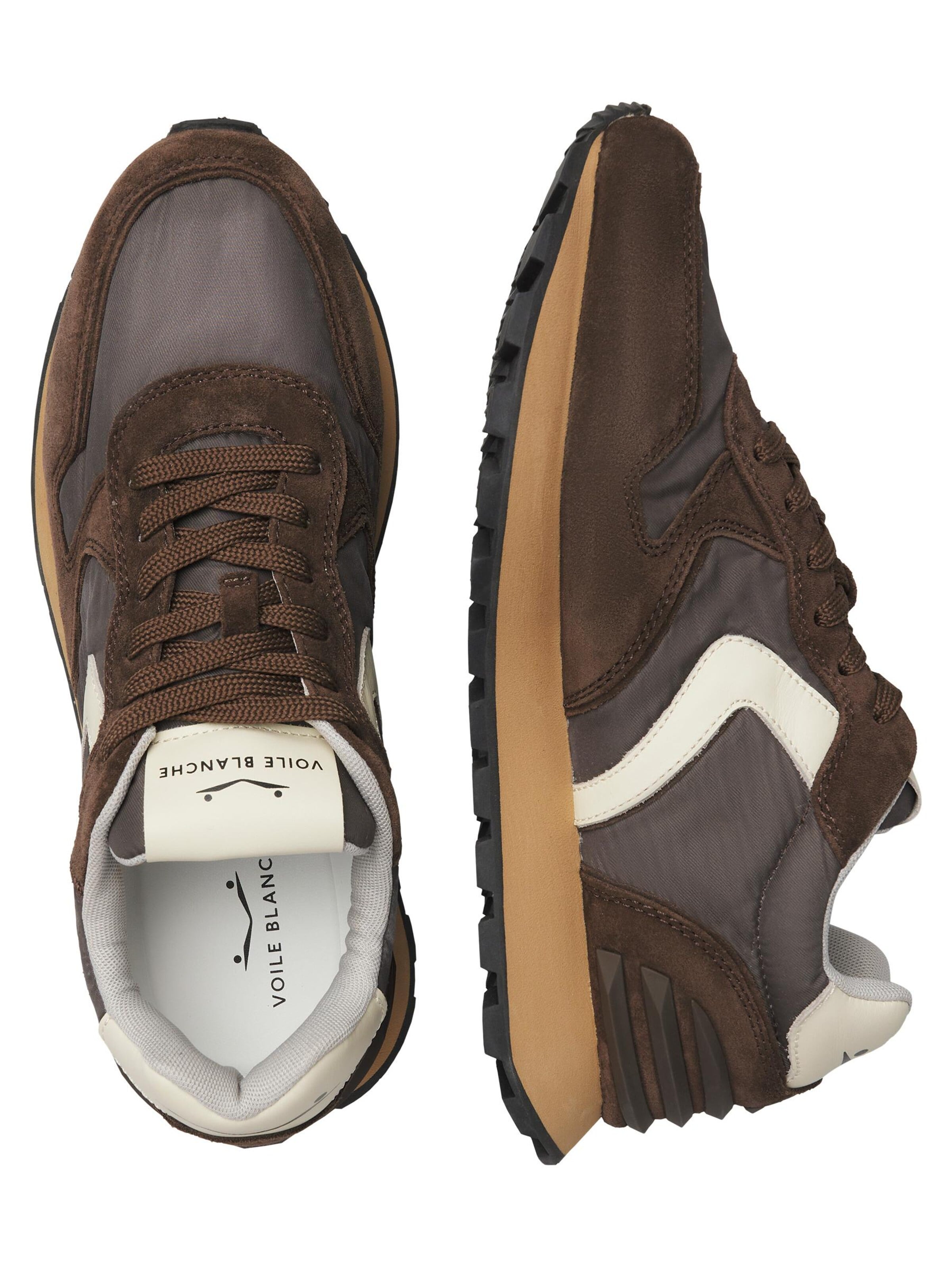 Voile blanche Sneakers laag 'PARIS POWER MAN.' in Bruin: voorkant