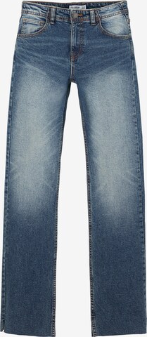 évasé Jean Pull&Bear en bleu : devant