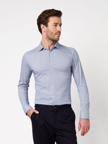 DESOTO Slim Fit Hemd in Blau: Vorderseite