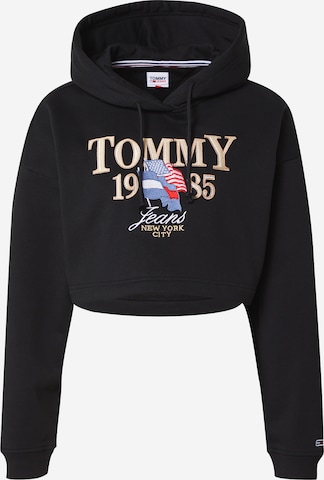 Tommy Jeans Sweatshirt in Black: front