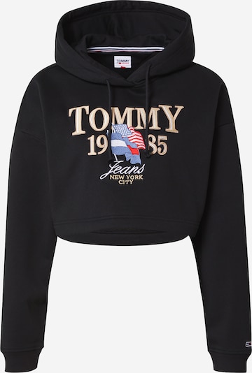 Tommy Jeans Sportisks džemperis, krāsa - zils / tumši zils / Zelts / melns, Preces skats