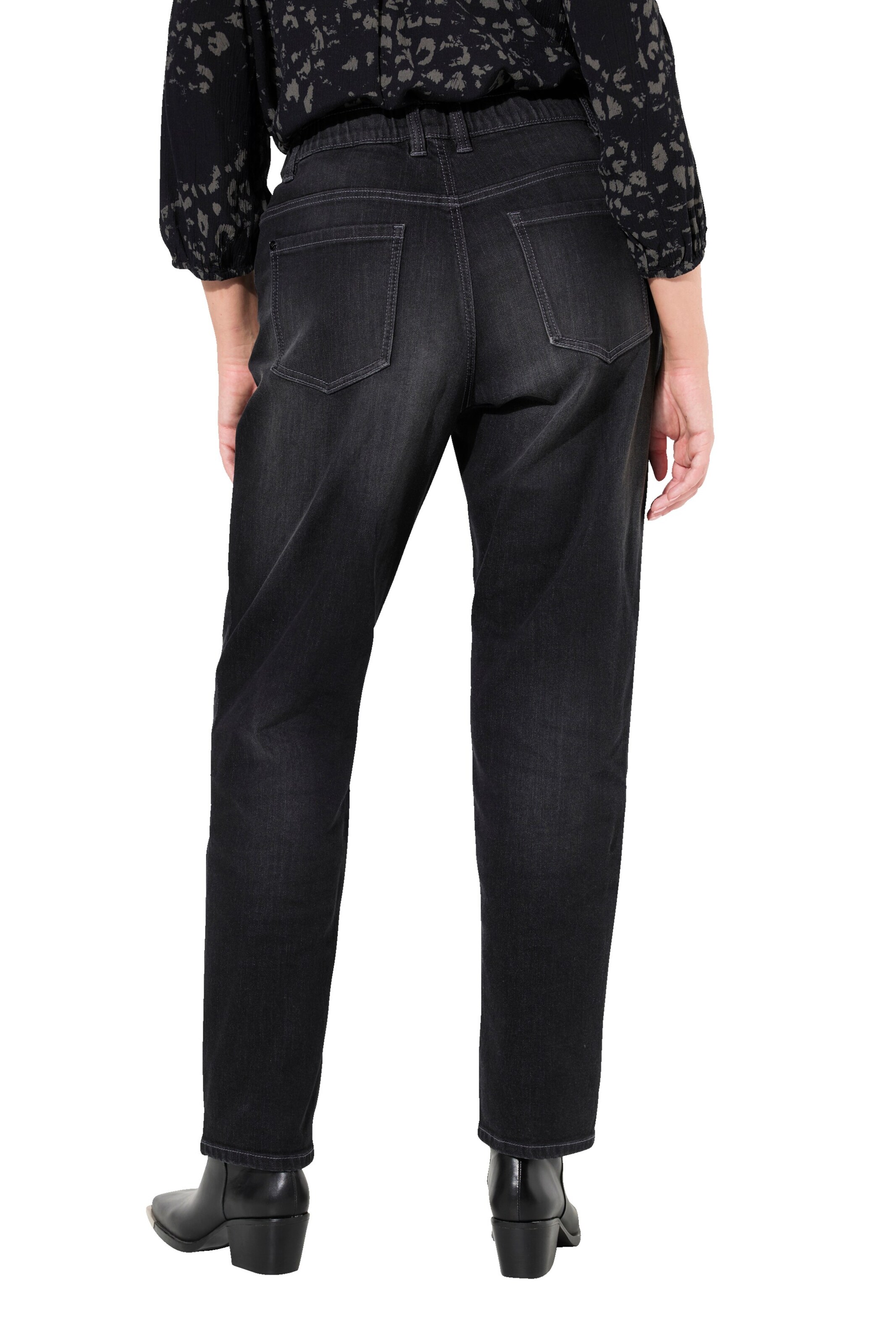 Ulla Popken Loosefit Jeans in Zwart