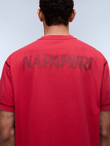 NAPAPIJRI Póló '6C41 - NP MN  S-UMBRA SS' - piros