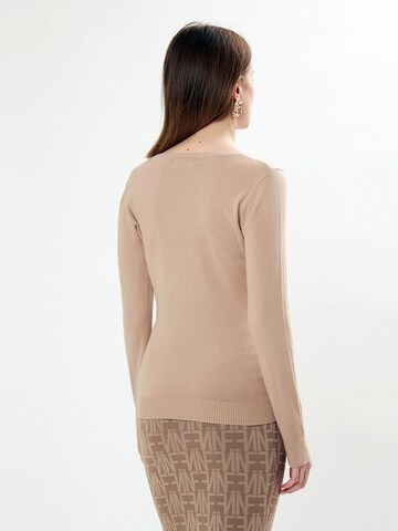 Influencer Pullover in Beige