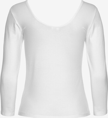 T-shirt LASCANA en blanc