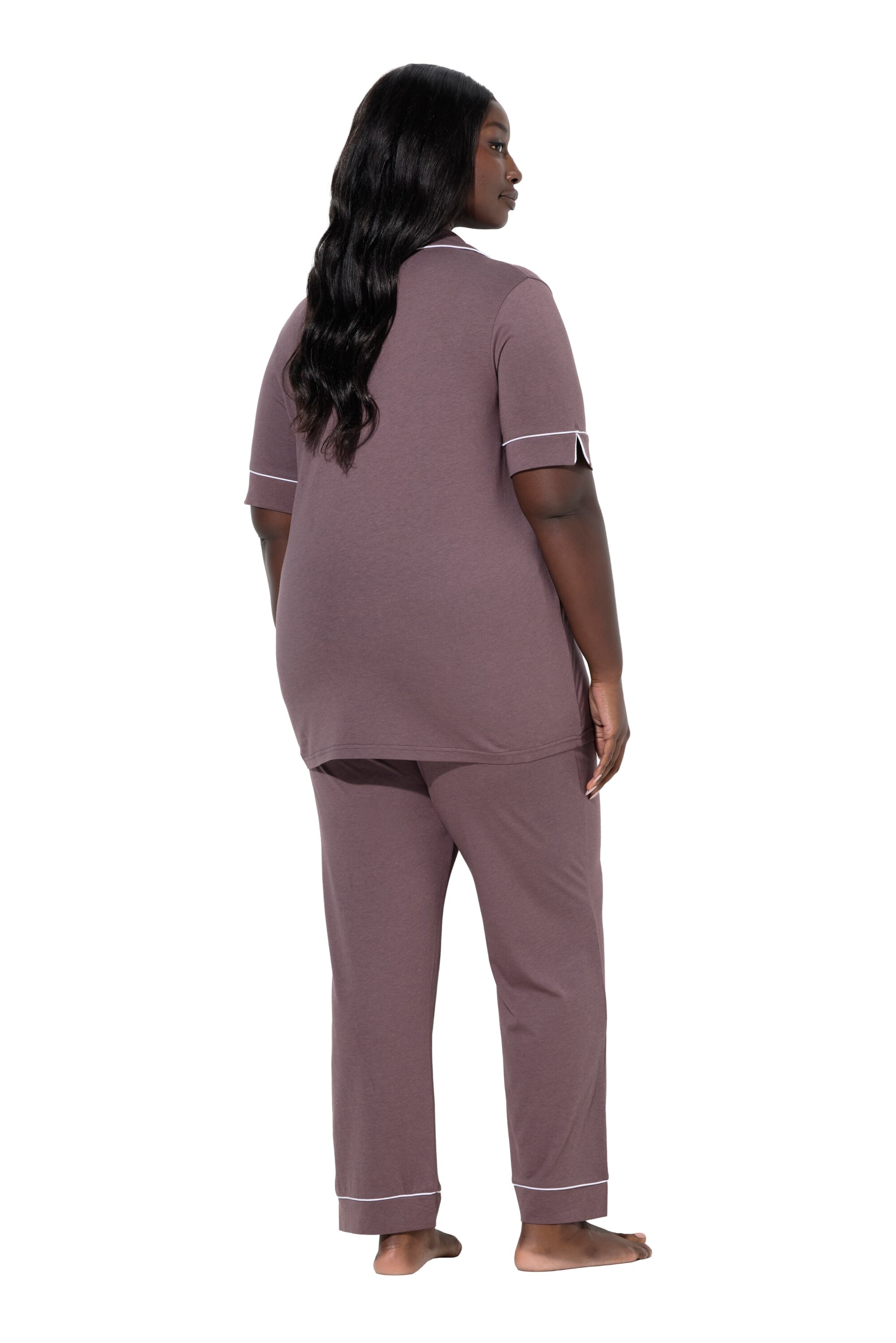 Ulla Popken Pyjama in Braun