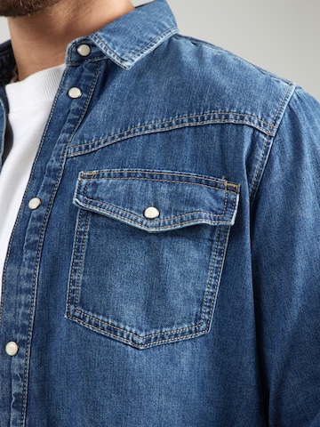 Coupe regular Chemise 'AUTHENTIC' Pepe Jeans en bleu