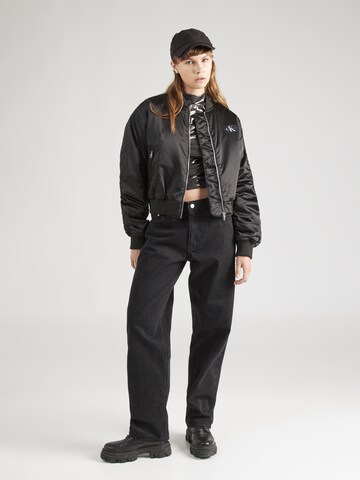 Calvin Klein Jeans Φθινοπωρινό και ανοιξιάτικο μπουφάν σε μαύρο