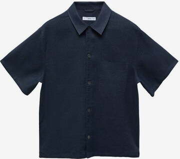 MANGO MAN Button Up Shirt 'Amalfi' in Blue: front