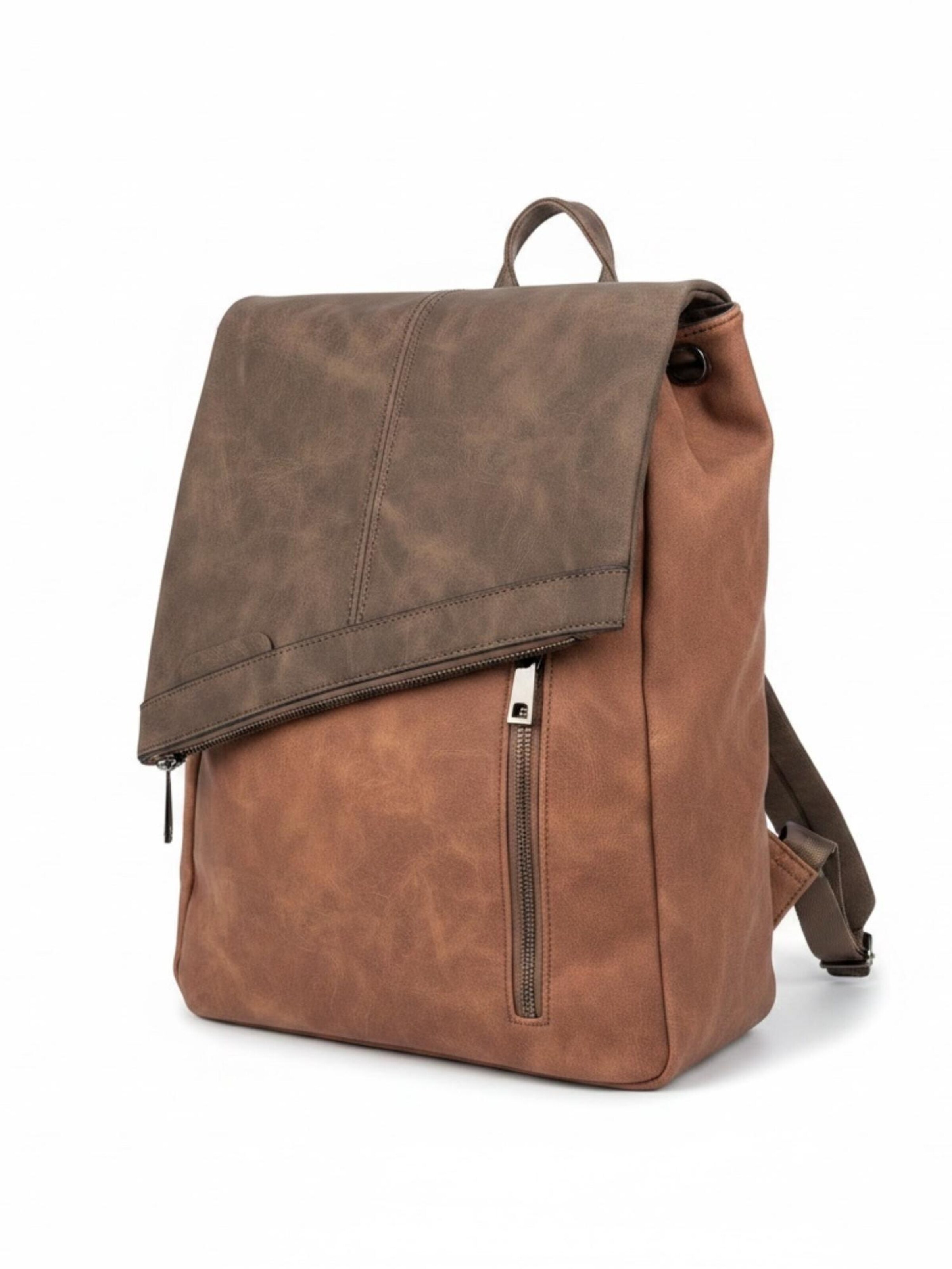 Zaino 'Rucksacktasche' di Kumixi in marrone: frontale
