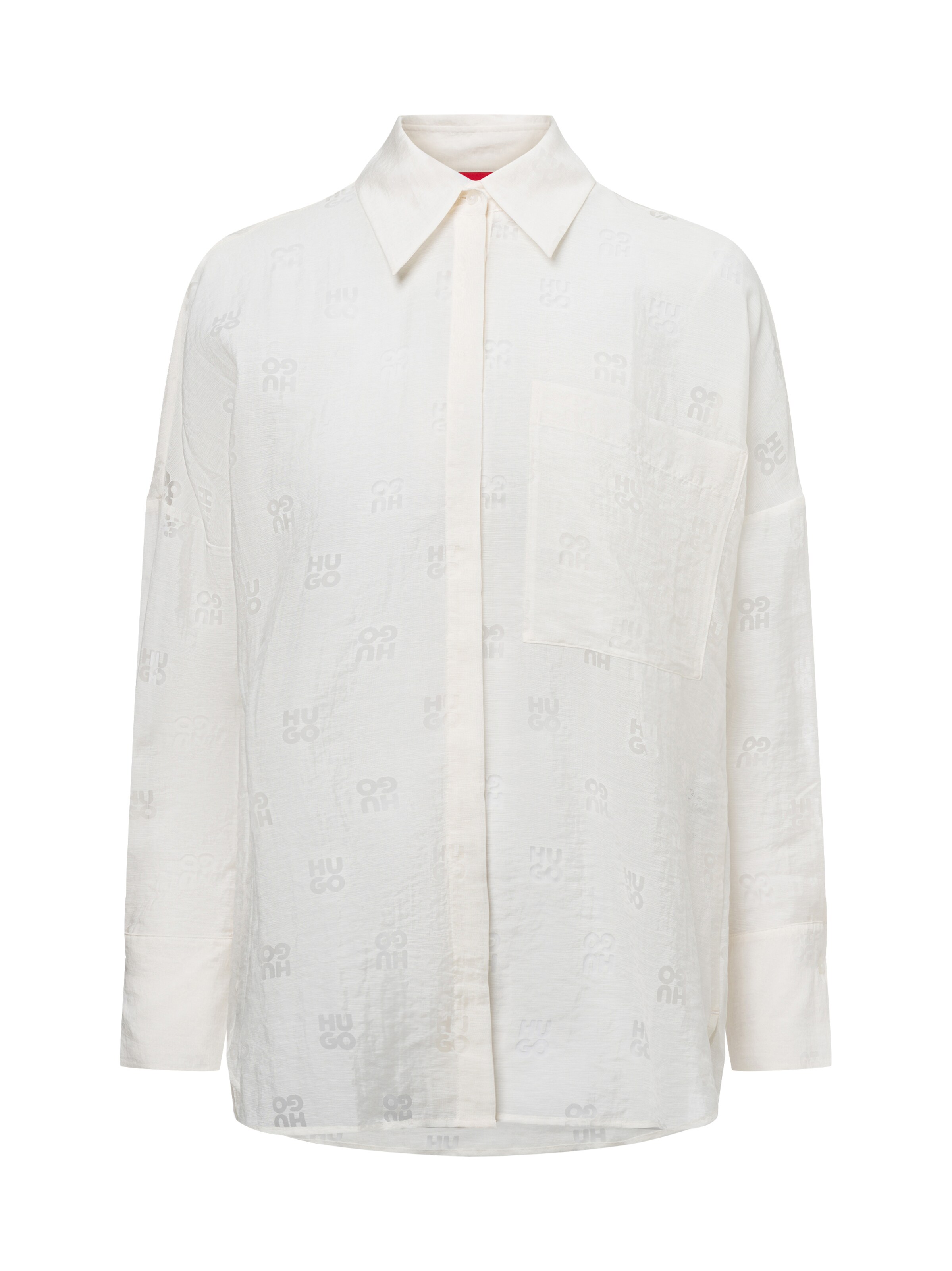 HUGO Blouse 'Essence' in Wit: voorkant