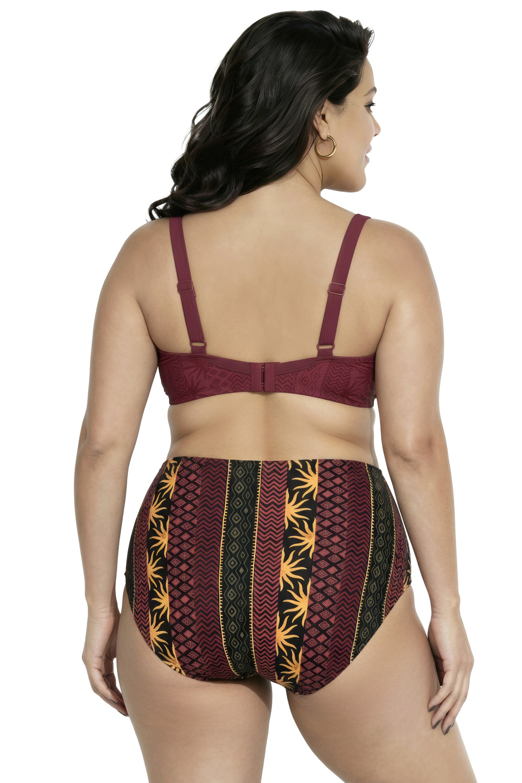 Ulla Popken Minimiser Bikini in Red