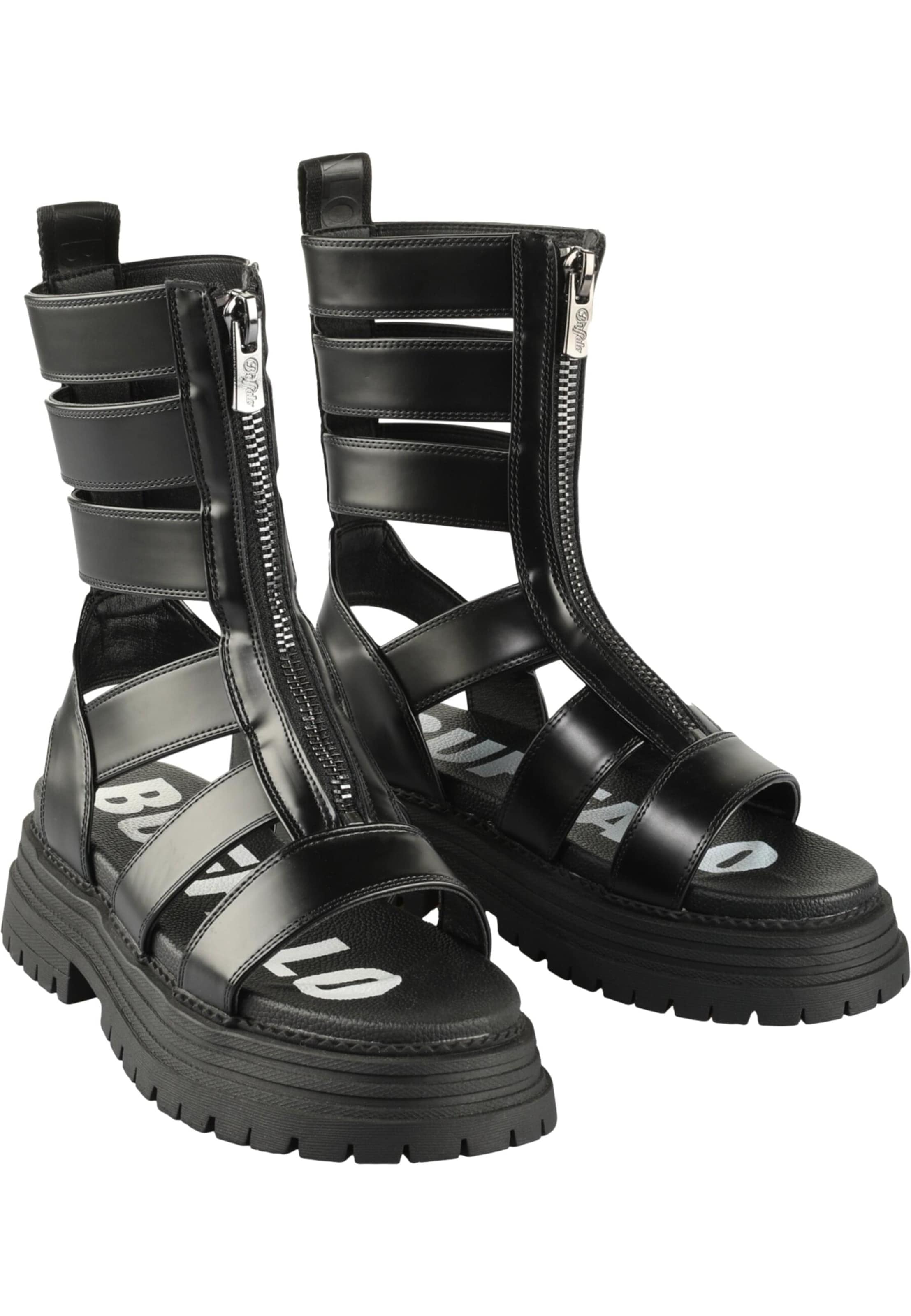 BUFFALO Pántos szandál 'Lennox Zeus' - fekete