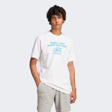 ADIDAS ORIGINALS Shirt in White: front