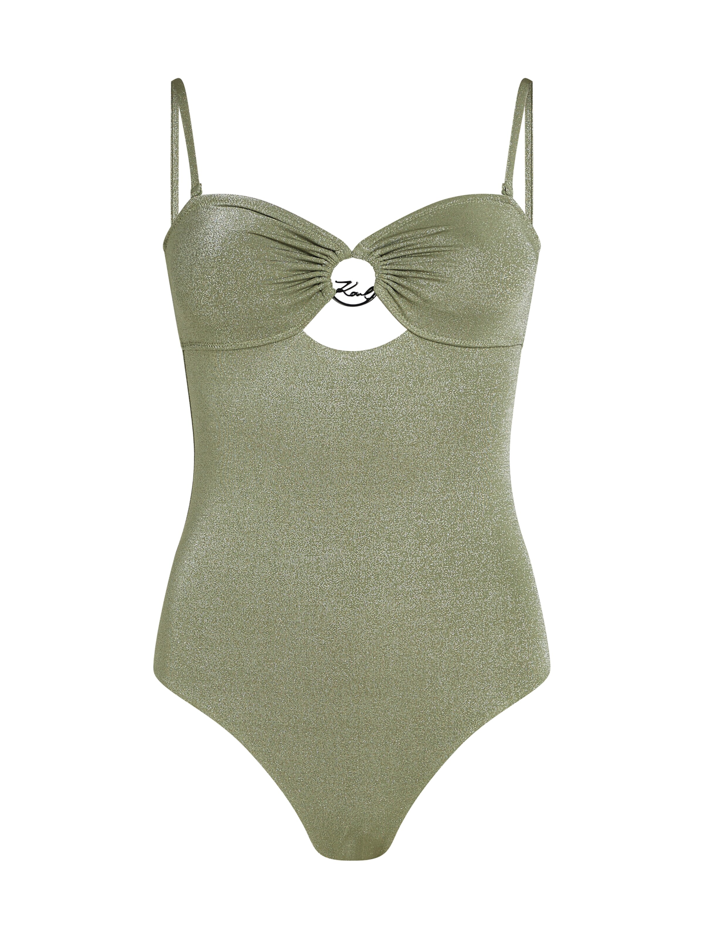 Karl Lagerfeld Jednodielne plavky - Zelená: predná strana