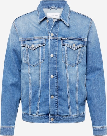 Calvin Klein Jeans Tussenjas in Blauw: voorkant