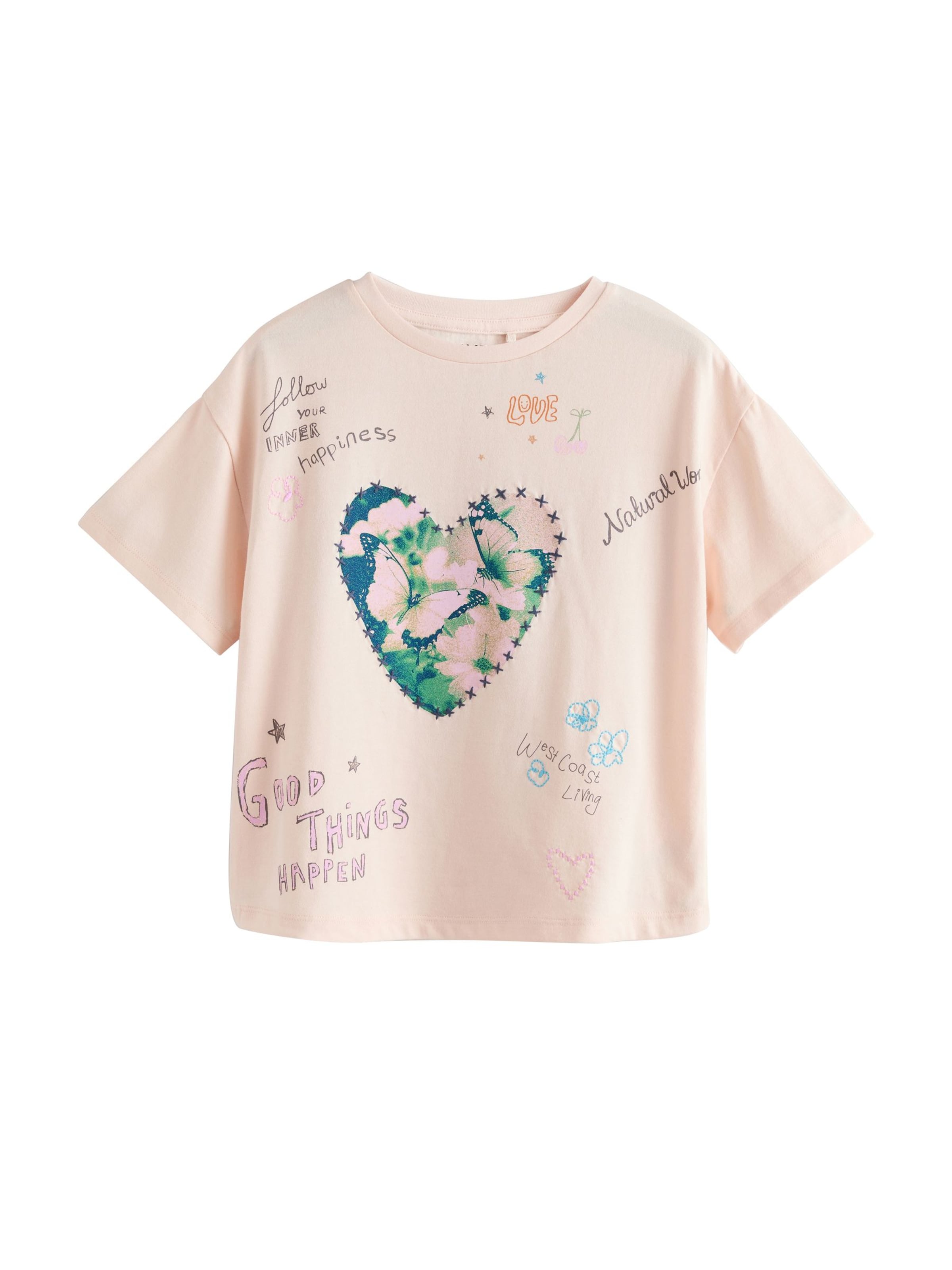 Next Футболка в Бежевый: спереди