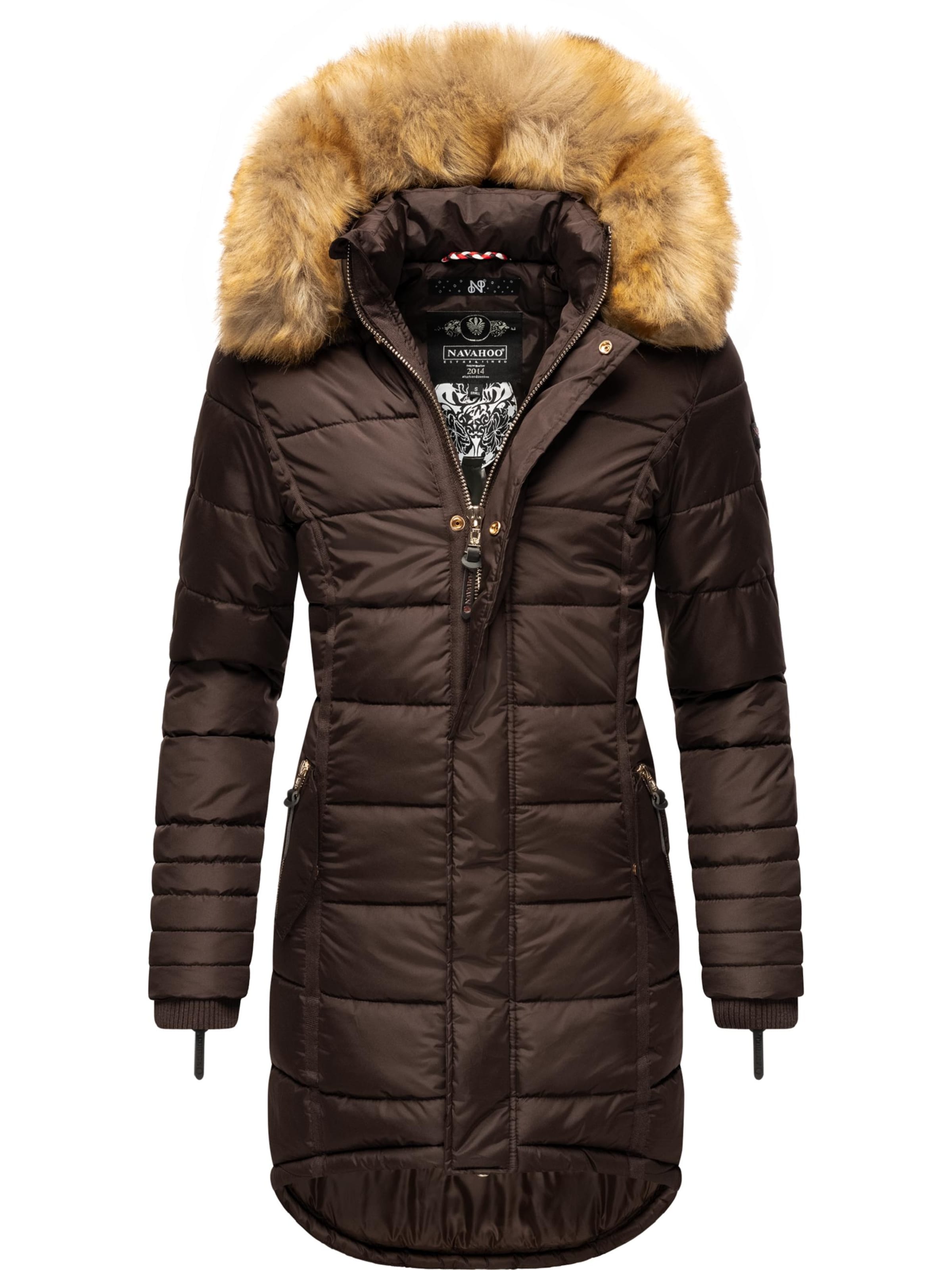 Cappotto invernale 'Papaya' di NAVAHOO in marrone: frontale