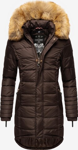 NAVAHOO Winter Coat 'Papaya' in Brown: front