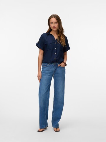 VERO MODA Bluse 'VMBUMPY' in Blau