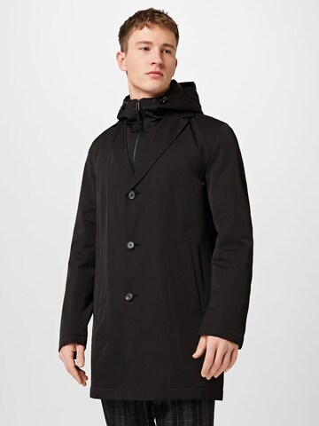 JOOP! Ανοιξιάτικο και φθινοπωρινό παλτό 'Jannicks' σε μαύρο: μπροστά