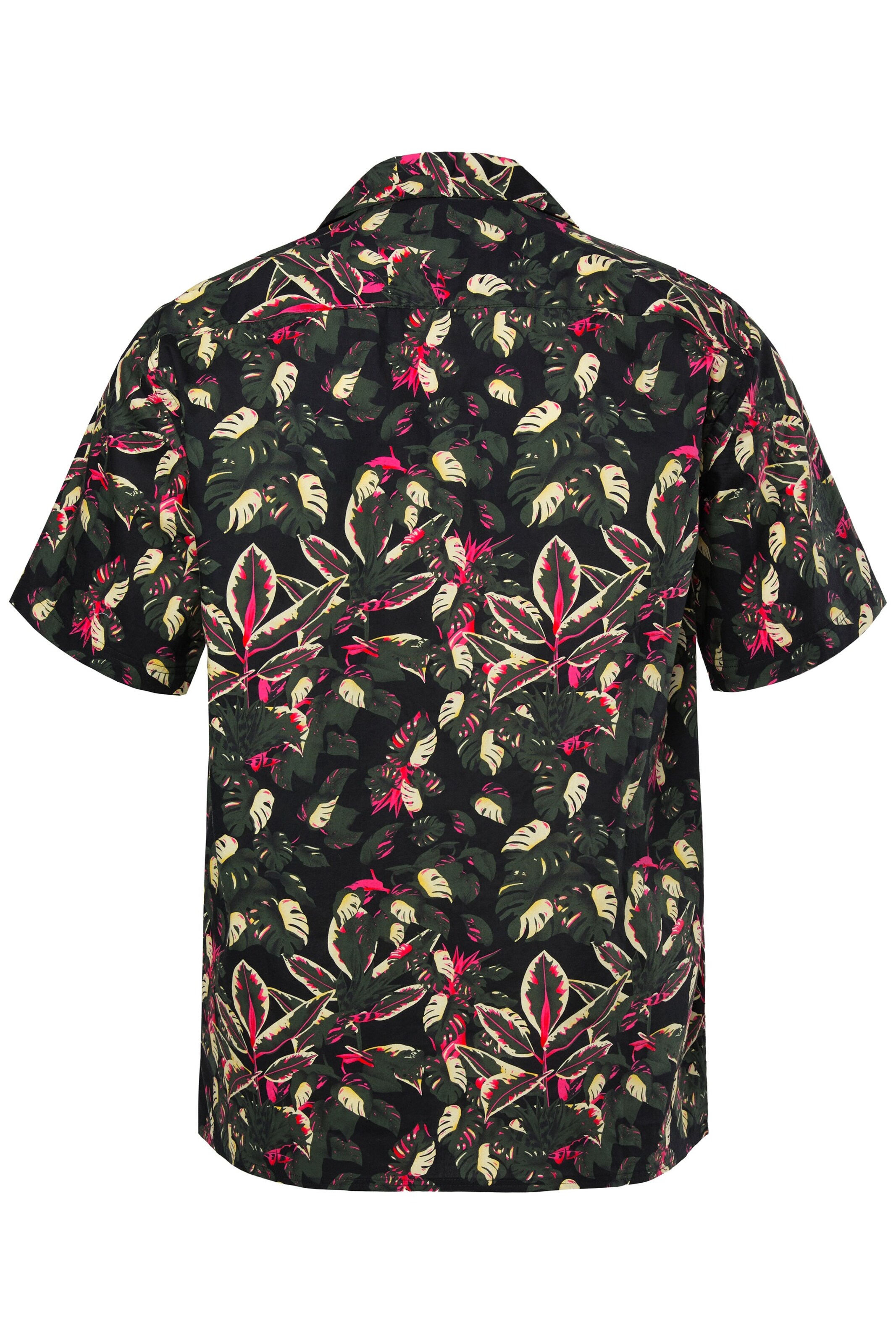 Men Plus Comfort fit Button Up Shirt in Black