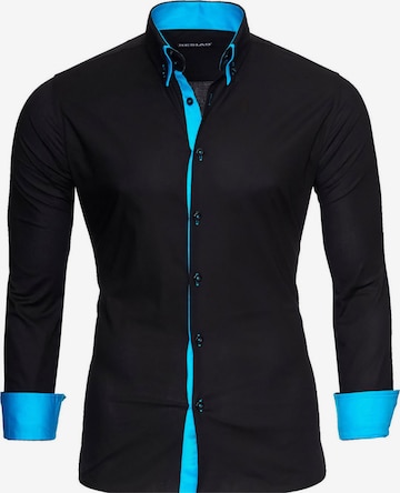 Reslad Button Up Shirt 'RS7050' in Black: front