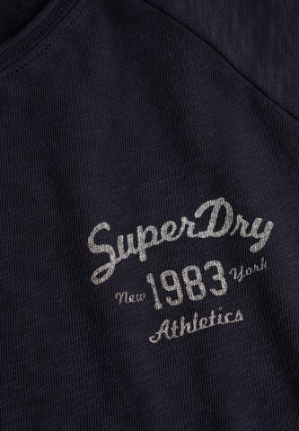 Superdry & Co Shirt 'Athletic Essentials' in Blauw