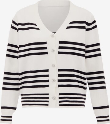 Cardigan ZITHA en blanc : devant