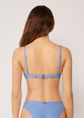 CALZEDONIA Push-up Bikinitop 'Premium Fit' in Blau