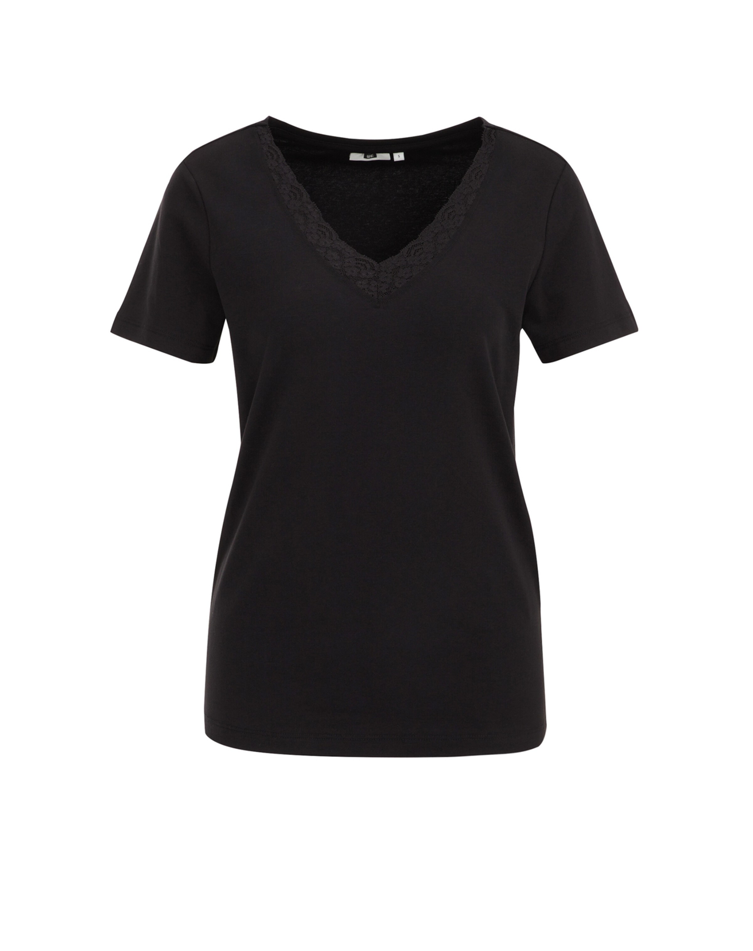 WE Fashion T-shirt i svart: framsida
