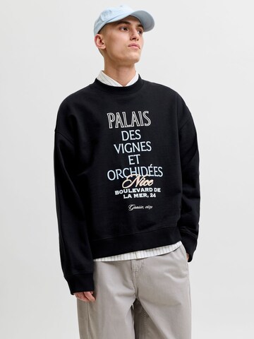 Sweat-shirt JACK & JONES en noir : devant