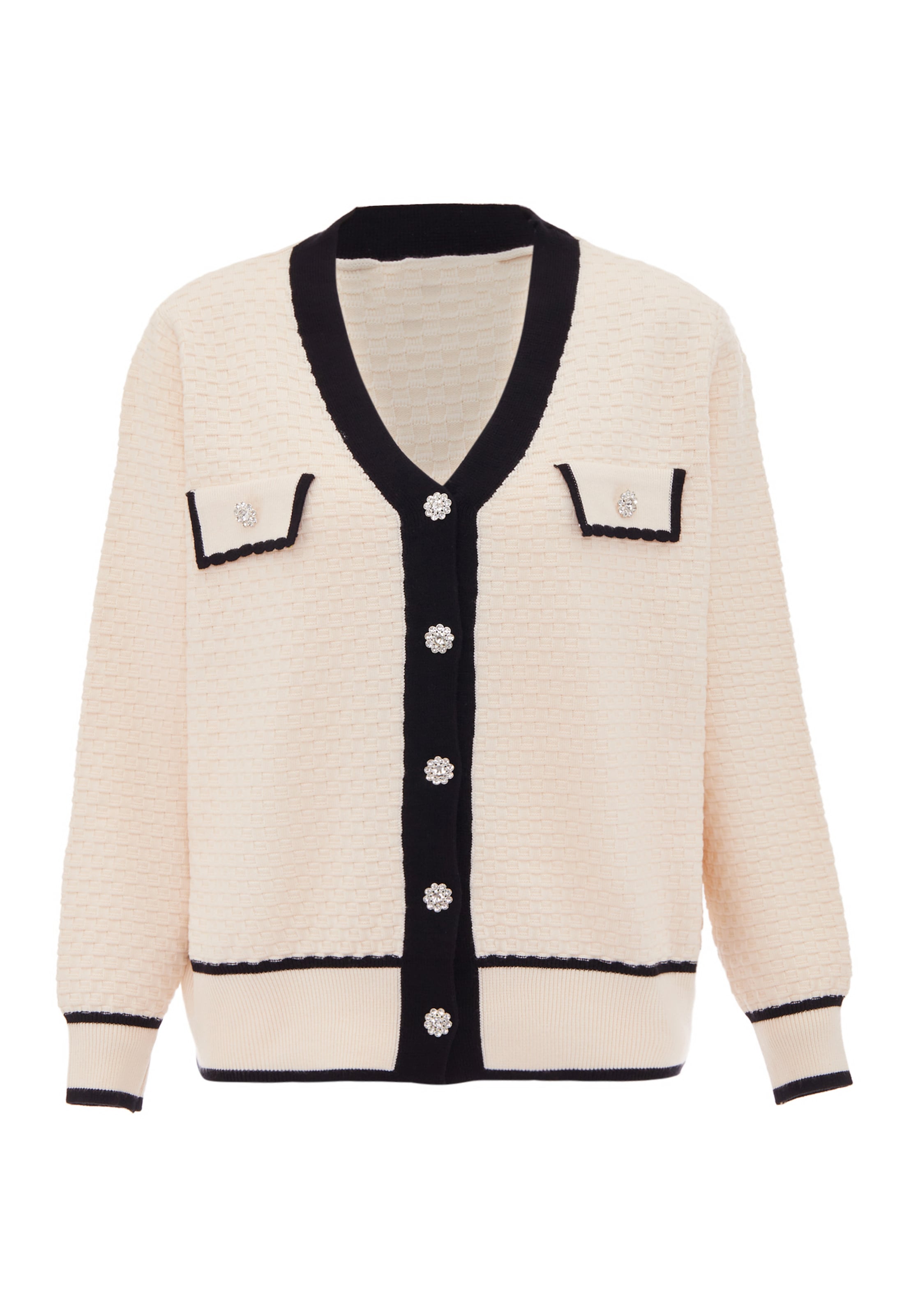 CHANI Strickjacke in Weiß: Vorderseite