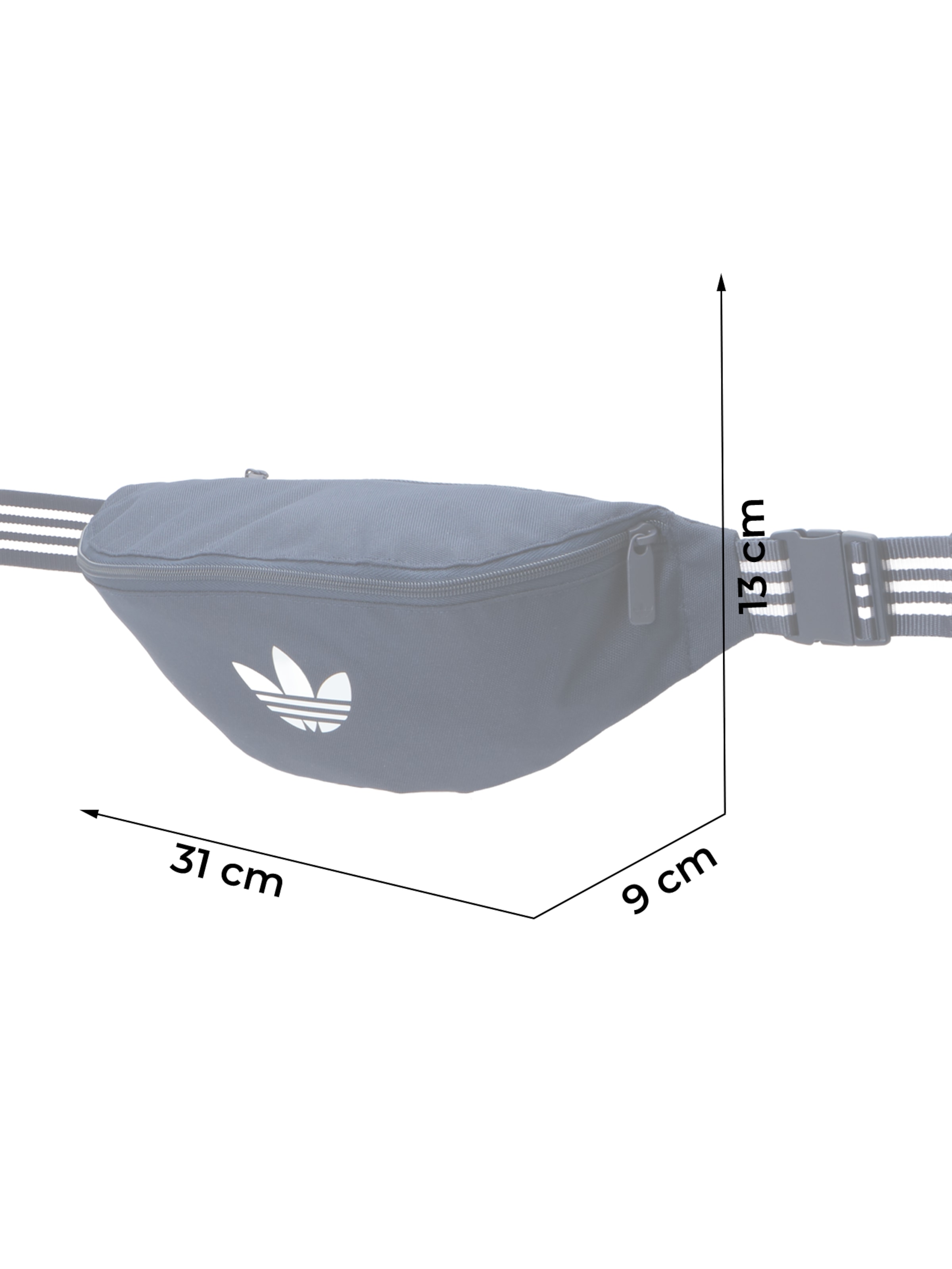 mėlyna ADIDAS ORIGINALS Rankinė ant juosmens 'Adicolor'