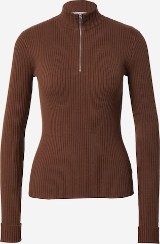 EDITED Sweter 'Alison' w kolorze brązowy: przód