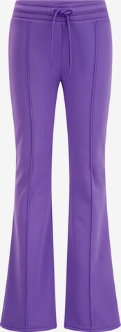 WE Fashion Flared Leggings 'Meisjes' in Purple: front