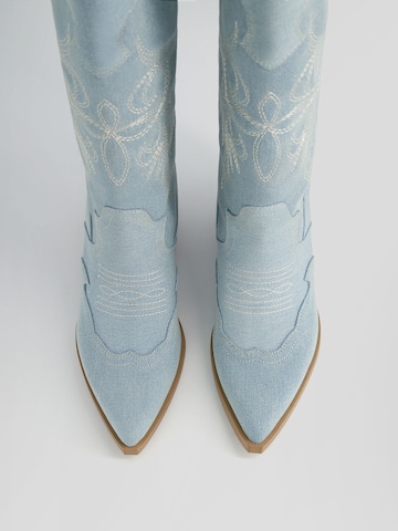 Bershka Cowboylaarzen in Blauw