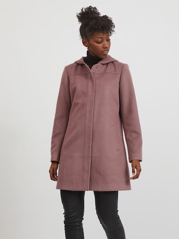 VILA Ανοιξιάτικο και φθινοπωρινό παλτό 'Elly' σε ροζ: μπροστά