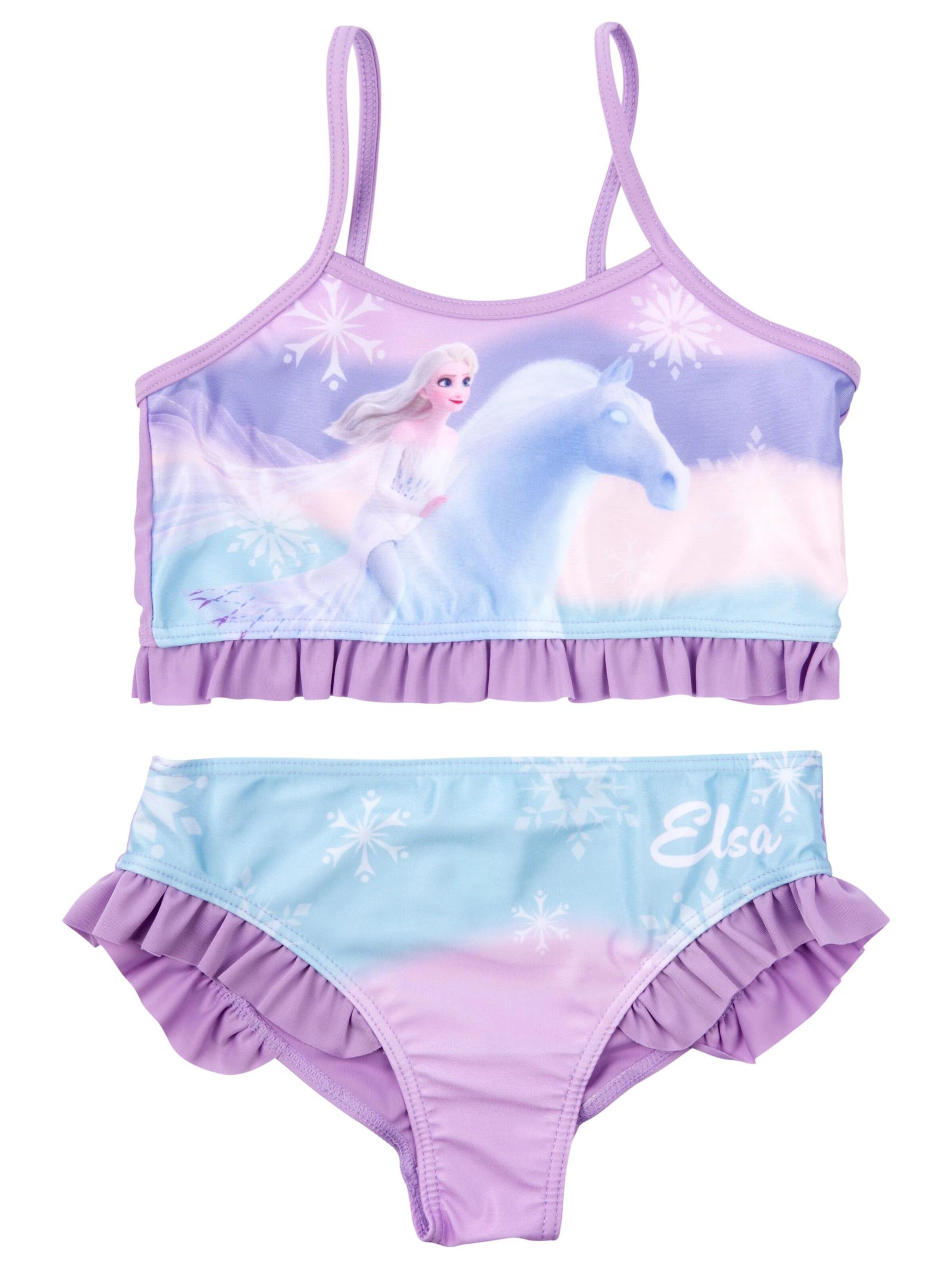 Disney Frozen Bralette Bikini 'Elsa Frozen' in Purple: front