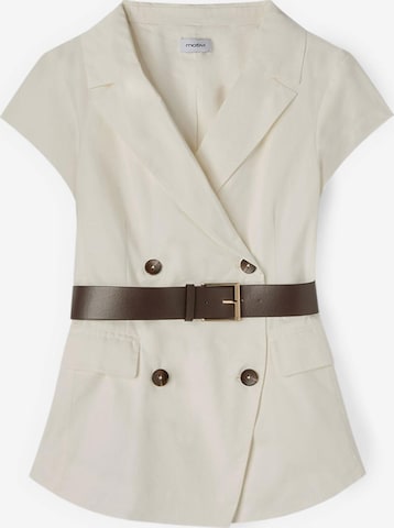Blazer MOTIVI en blanc : devant