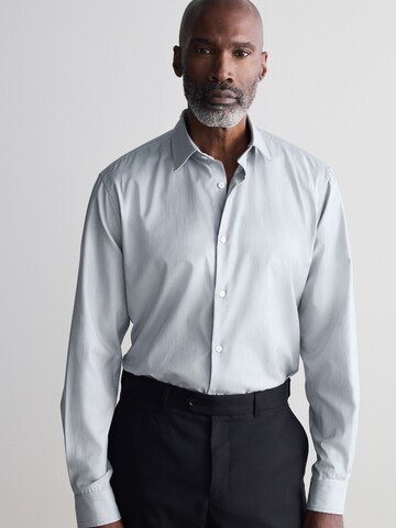 Next Slim fit Srajca | siva barva: sprednja stran