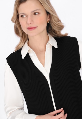 usha BLACK LABEL - Colete de malha 'Classic' em preto