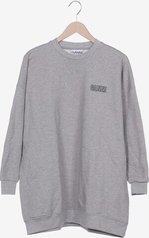 GANNI Sweatshirt & Zip-Up Hoodie in S in Grey: front