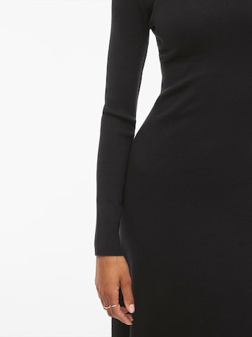 VILA Kootud kleit 'VIAMARIA', värv must