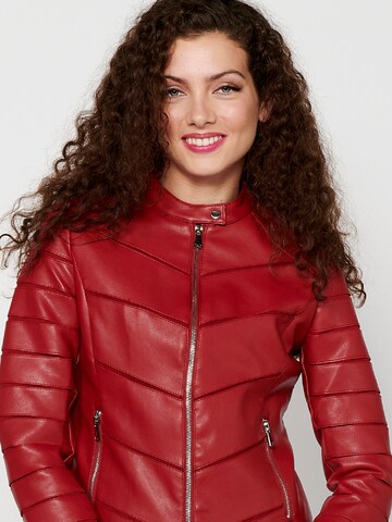 KOROSHI Between-Season Jacket in Red