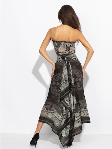 JIORO Scarf 'FROZEN LOTUS' in Black