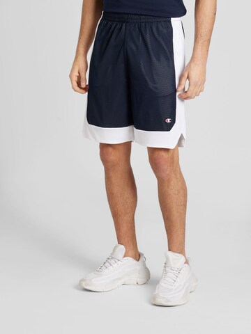 Champion Authentic Athletic Apparel Loosefit Sportshorts in Blau: predná strana