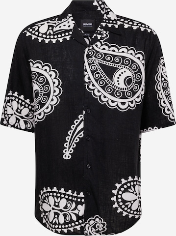 Only & Sons Comfort fit Overhemd 'ONSAustin' in Zwart: voorkant