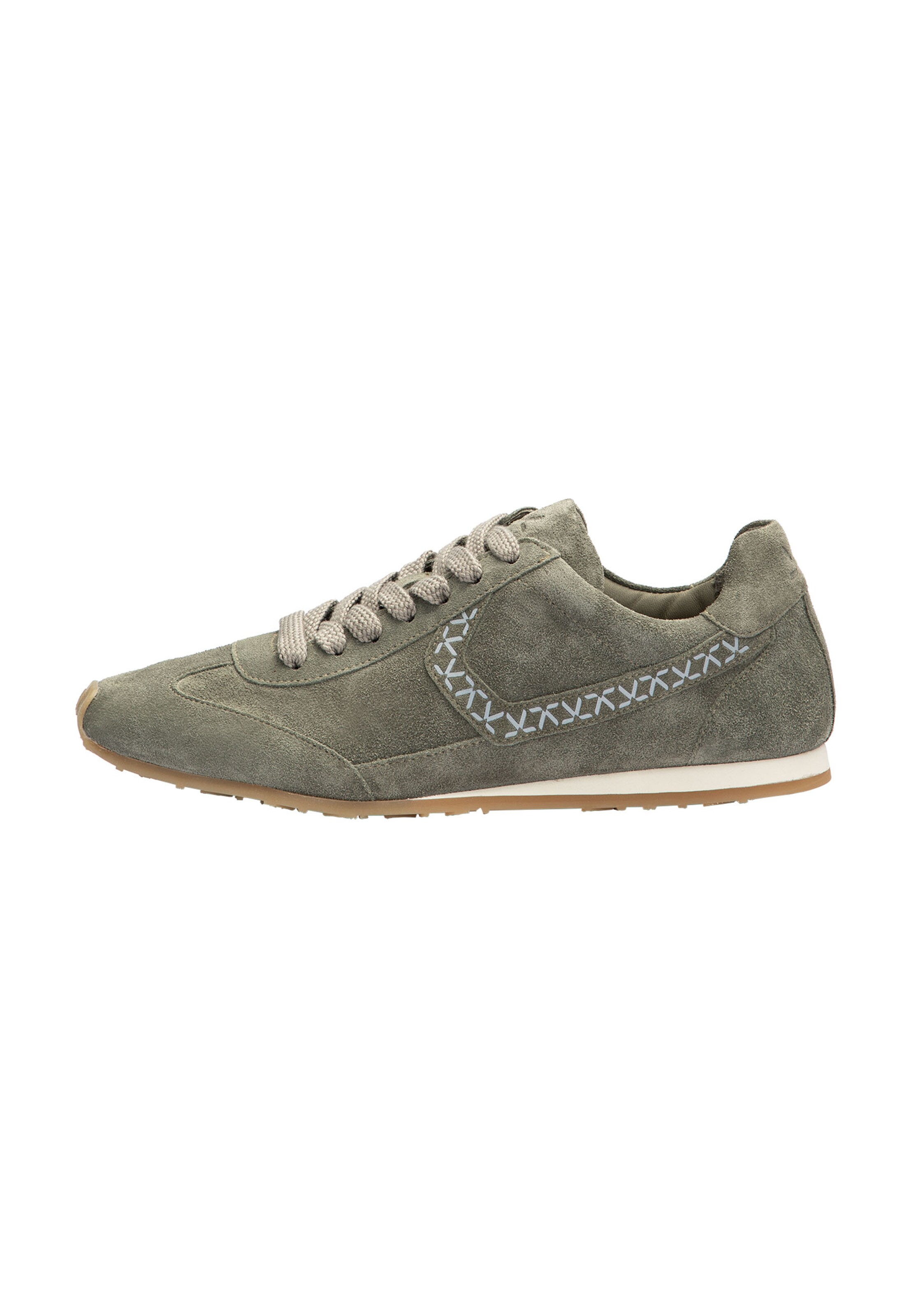 LLOYD Platform trainers in Green: front